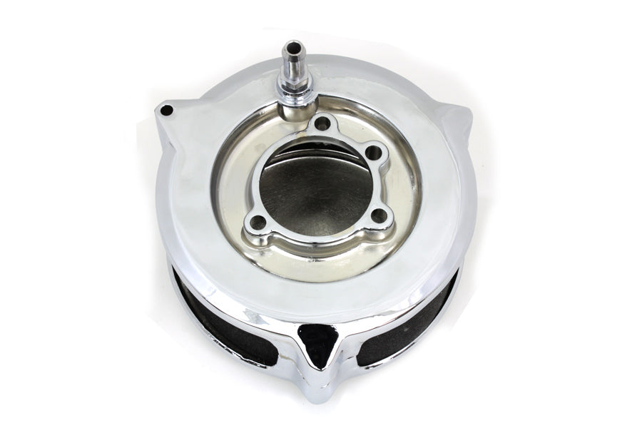 Wyatt Gatling Chrome Deco Air Cleaner Assembly 1971 / 1987 XL 1971 / 1990 FX