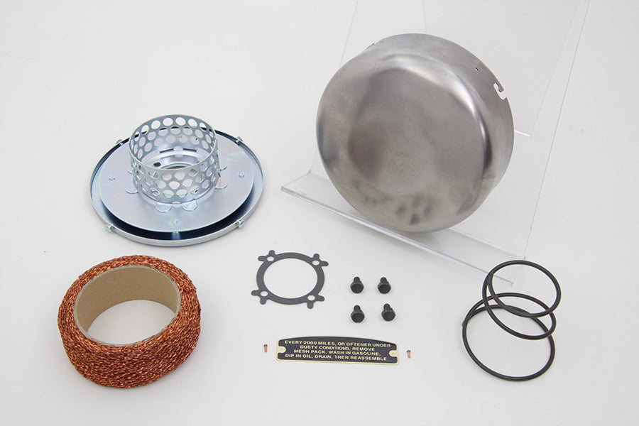 Smooth Raw J-Slot Air Cleaner 1941 / 1948 UL 1941 / 1952 WL