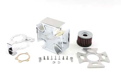 Maltese Chrome Air Cleaner Cover Kit 1984 / 1989 FXST 1984 / 1989 FLST 1984 / 1989 FLT 1984 / 1989 FXR