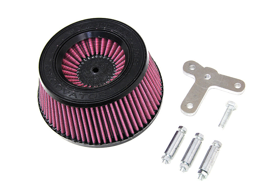 Wyatt Gatling Inverted Air Filter Kit 0 /  Replacement for V-Twin #34-1365 Wyatt Gatling Air Cleaner Assembly0 /  Replacement for V-Twin #34-1255 Cycovator Hi-Flow Air Cleaner Kit