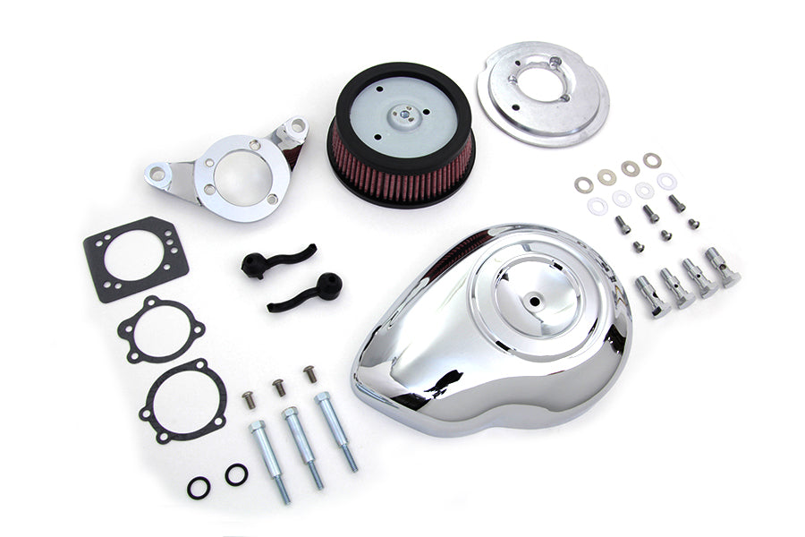 Chrome Wyatt Gatling Air Cleaner Assembly 1993 / 2007 FXST 1993 / 2007 FXD