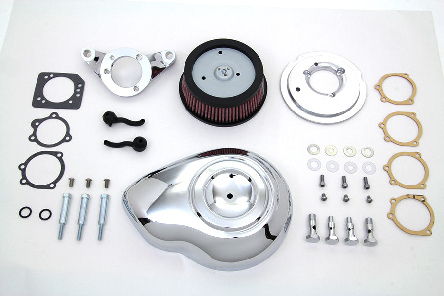 Chrome Wyatt Gatling Air Cleaner Assembly 1993 / 2007 FXST 1993 / 2007 FXD