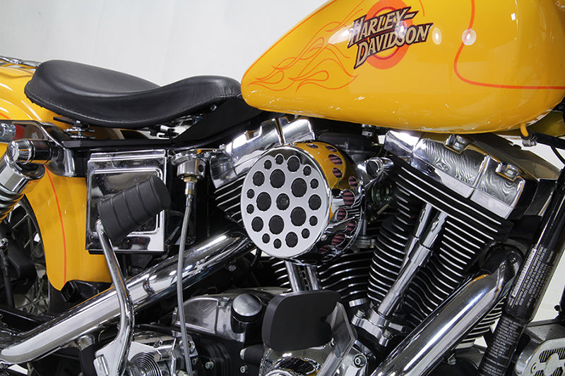 Chrome Wyatt Gatling Air Cleaner Assembly 1993 / 2015 FXST 1993 / 2015 FLST 1993 / 2017 FXD 1993 / 2007 FLT