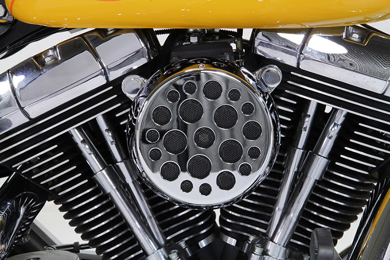 Chrome Wyatt Gatling Air Cleaner Assembly 1993 / 2015 FXST 1993 / 2015 FLST 1993 / 2017 FXD 1993 / 2007 FLT