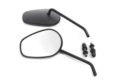 Sidewinder Mirror Set with Round Stems Black 0 /  All models for left and right side application