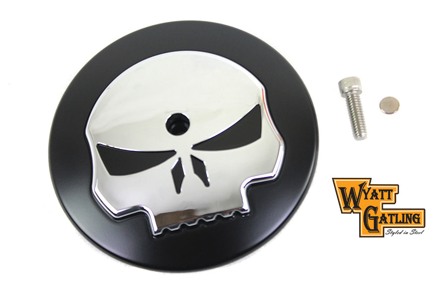 Wyatt Gatling Skull Air Cleaner Cover Insert 1999 / 2013 FLT 2000 / 2015 FXST 1999 / 2008 FXD 2000 / 2015 FLST