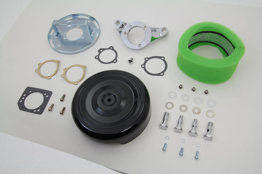 Black Wyatt Gatling Air Cleaner Assembly 1993 / 2007 FXST 1993 / 2007 FXD