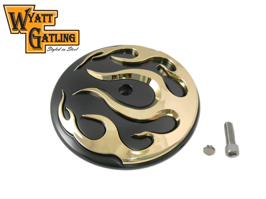 Wyatt Gatling Flame Air Cleaner Cover Insert 1999 / 2013 FLT 2000 / 2015 FXST 1999 / 2008 FXD 2000 / 2015 FLST