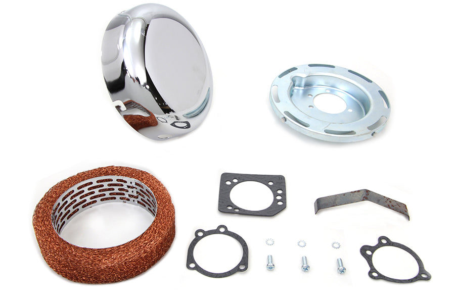 7 Round Air Cleaner Assembly Chrome 1972 / 1984 FL 1972 / 1984 FX 1972 / 1984 FX 1972 / 1987 XL 1984 / 1989 FXST 1982 / 1989 FXR 1979 / 1989 FLT