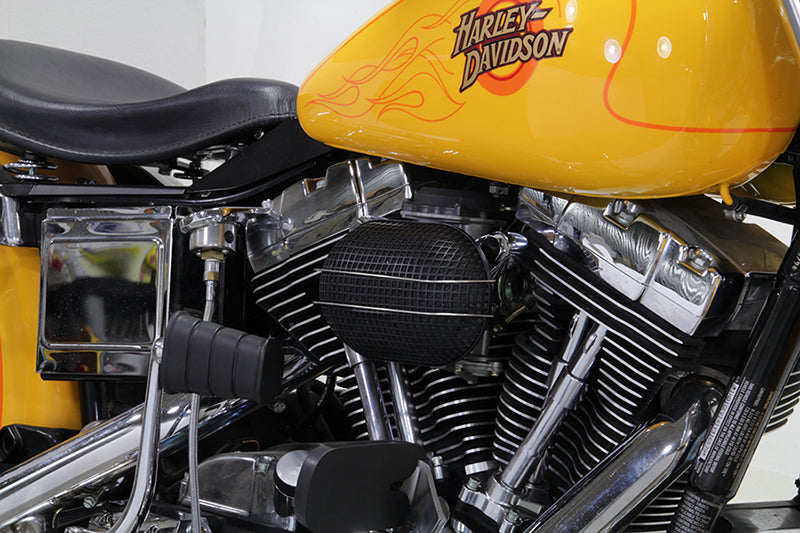 Black Wyatt Gatling Air Cleaner Assembly 1993 / 2007 FXST 1993 / 2007 FXD