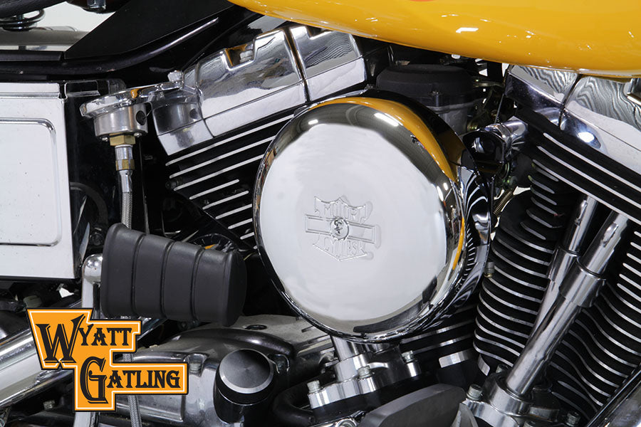 Chrome Wyatt Gatling Air Cleaner Assembly 1993 / 2007 FXST 1993 / 2007 FXD