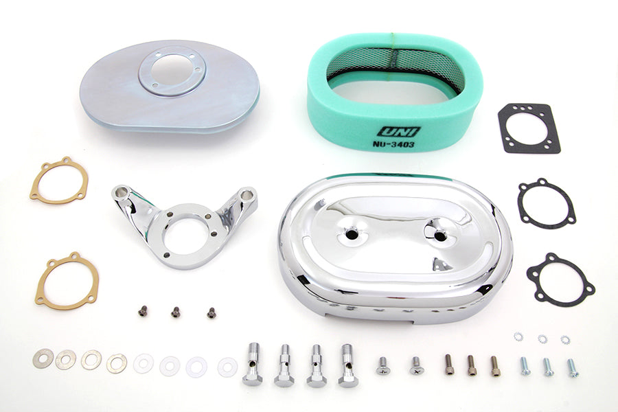 Chrome Wyatt Gatling Air Cleaner Assembly 1993 / 2007 FXST 1993 / 2007 FXD