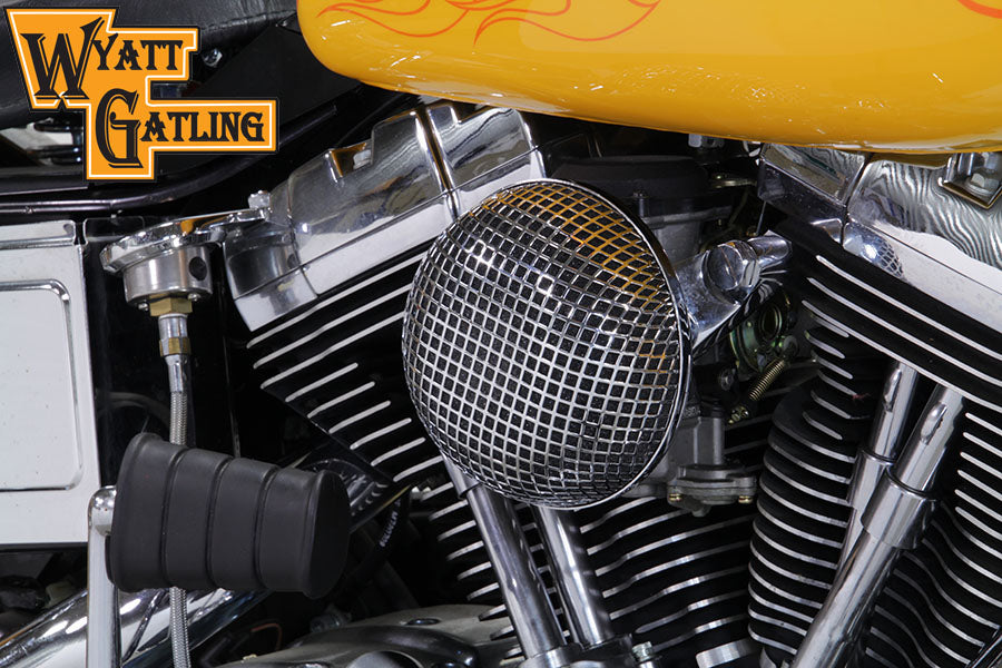 Chrome Wyatt Gatling Air Cleaner Assembly 1993 / 2007 FXST 1993 / 2007 FXD