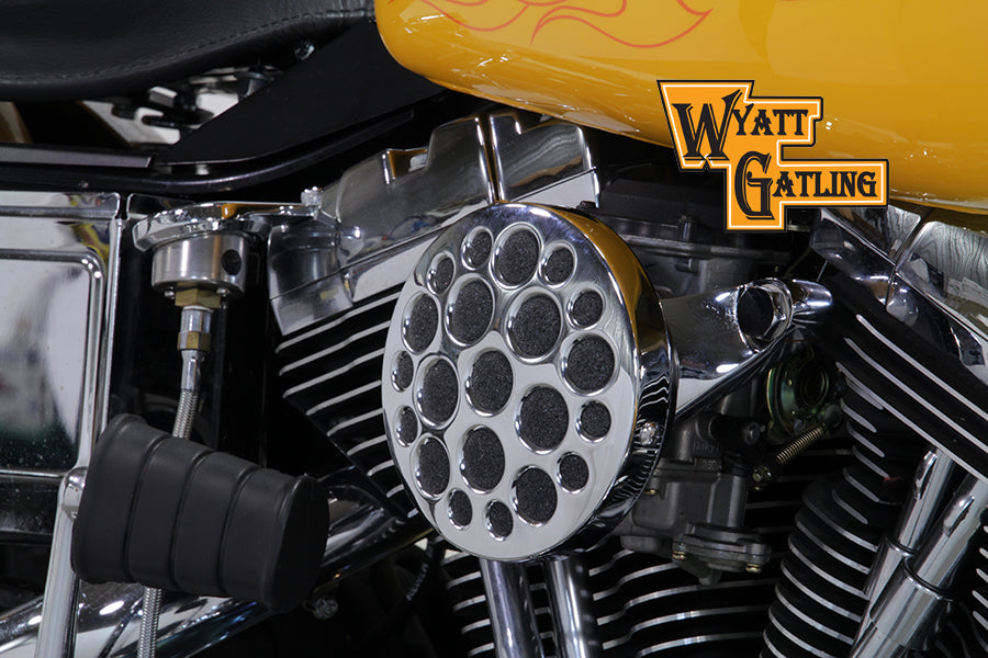 Chrome Wyatt Gatling Air Cleaner Assembly 1993 / 2007 FXD