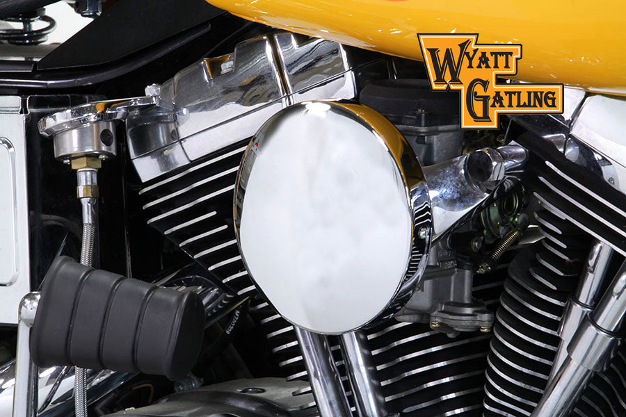 Chrome Wyatt Gatling Air Cleaner Assembly 1993 / 2007 FXST 1993 / 2007 FXD