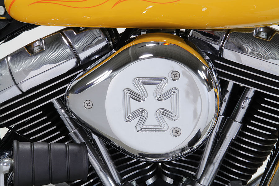 Chrome Wyatt Gatling Air Cleaner Assembly 1993 / 2007 FXST 1993 / 2007 FXD