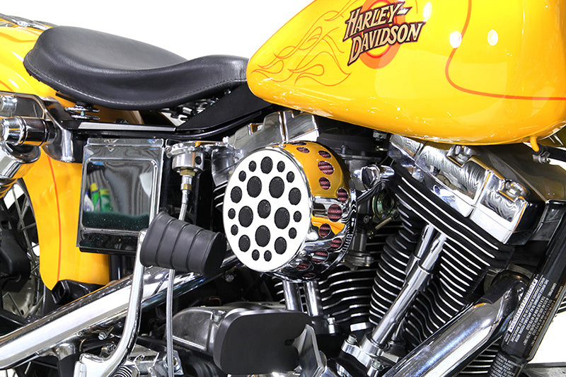 Chrome Wyatt Gatling Air Cleaner Assembly 1993 / 2007 FXST 1993 / 2007 FXD