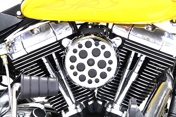 Chrome Wyatt Gatling Air Cleaner Assembly 1993 / 2007 FXST 1993 / 2007 FXD