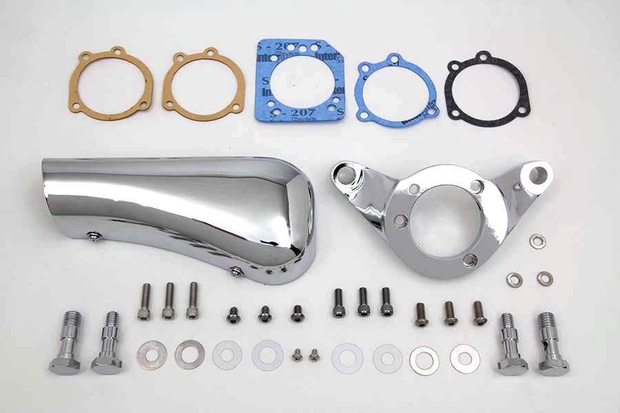 Chrome Wyatt Gatling Breather Snoot Assembly 1993 / 2007 FXST 1993 / 2007 FXD