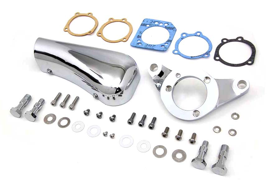 Chrome Wyatt Gatling Breather Snoot Assembly 1993 / 2007 FXST 1993 / 2007 FXD