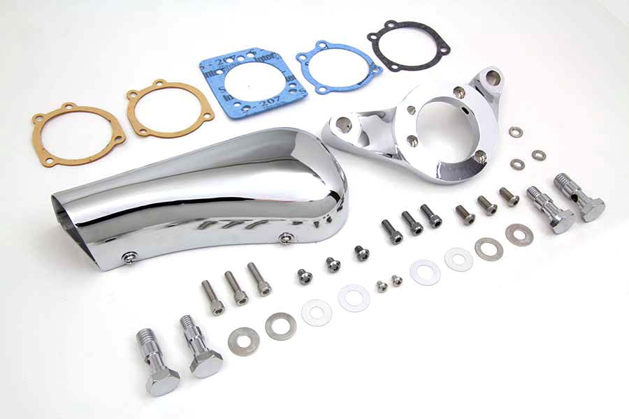 Chrome Wyatt Gatling Breather Snoot Assembly 1993 / 2007 FXST 1993 / 2007 FXD