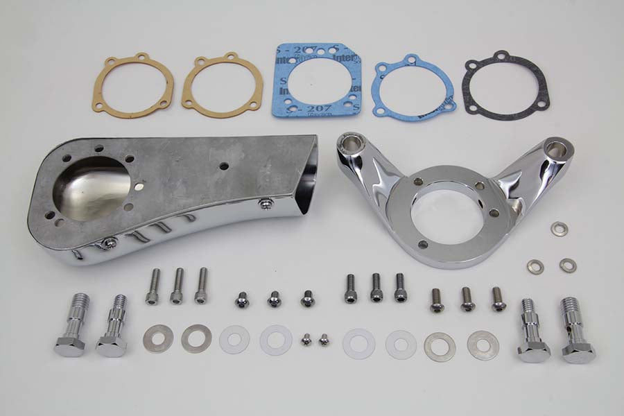 Chrome Wyatt Gatling Breather Snoot Assembly 1993 / 2007 FXST 1993 / 2007 FXD