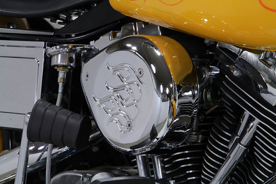 Chrome Wyatt Gatling Air Cleaner Assembly 1993 / 2007 FXST 1993 / 2007 FXD