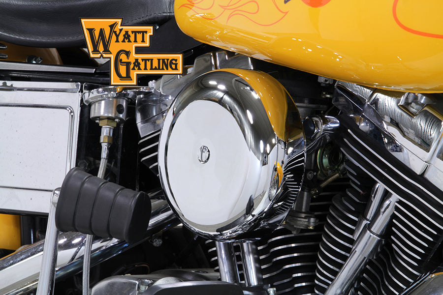 Chrome Wyatt Gatling Air Cleaner Assembly 1993 / 2007 FXST 1993 / 2007 FXD