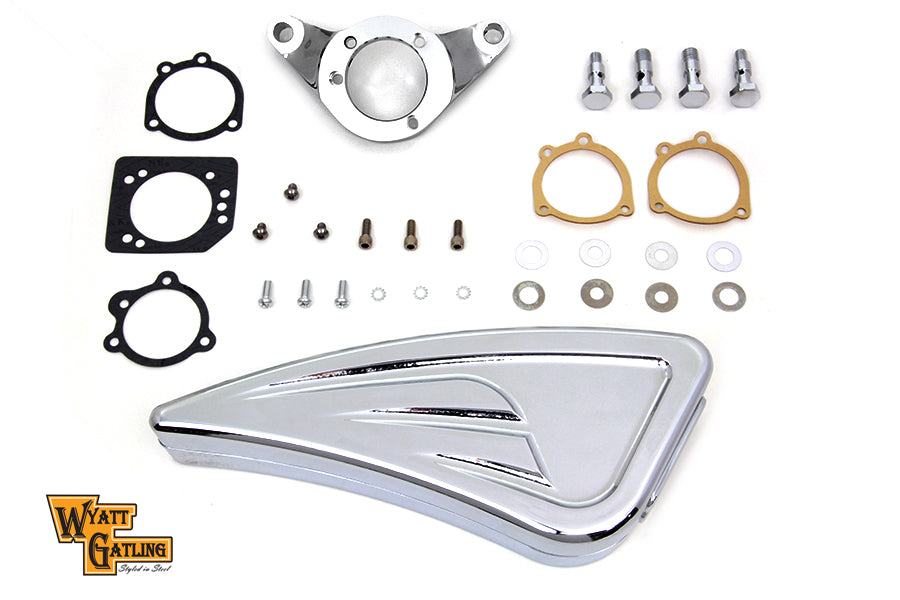 Chrome Wyatt Gatling Air Cleaner Assembly 1993 / 2007 FXST 1993 / 2007 FXD