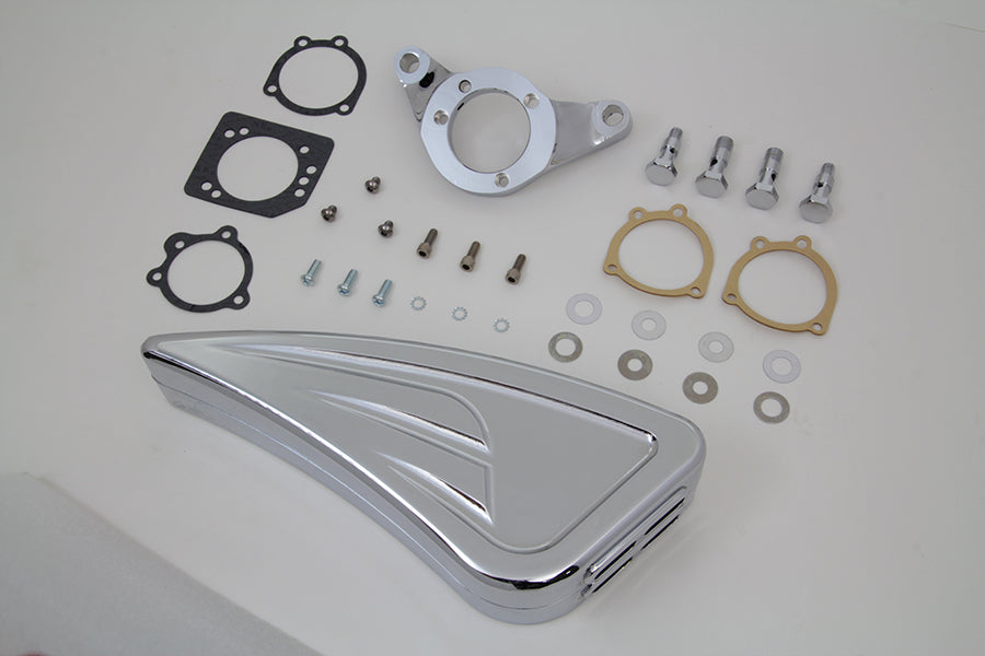 Chrome Wyatt Gatling Air Cleaner Assembly 1993 / 2007 FXST 1993 / 2007 FXD