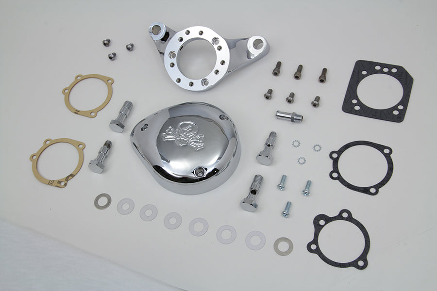 Chrome Wyatt Gatling Air Cleaner Assembly 1993 / 2007 FXST 1993 / 2007 FXD