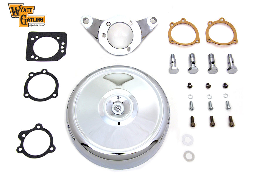 Chrome Wyatt Gatling Air Cleaner Assembly 1993 / 2007 FXST 1993 / 2007 FXD