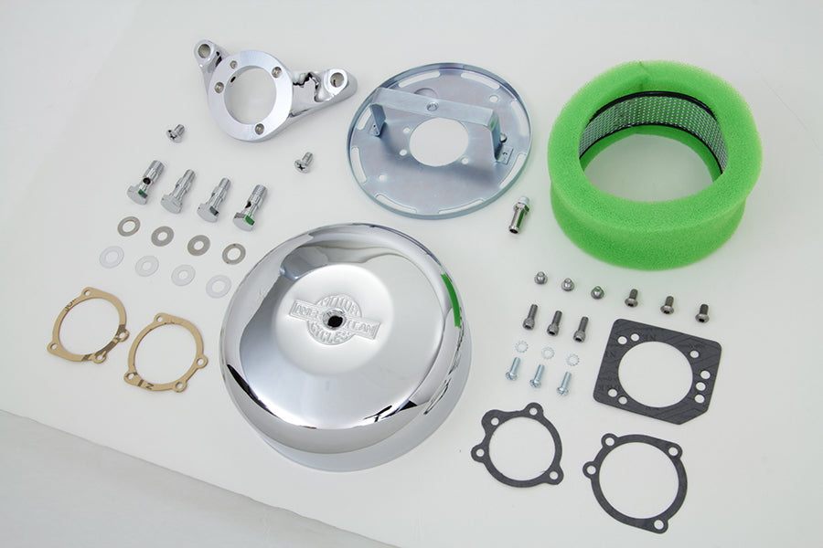 Chrome Wyatt Gatling Air Cleaner Assembly 1993 / 2007 FXST 1993 / 2007 FXD