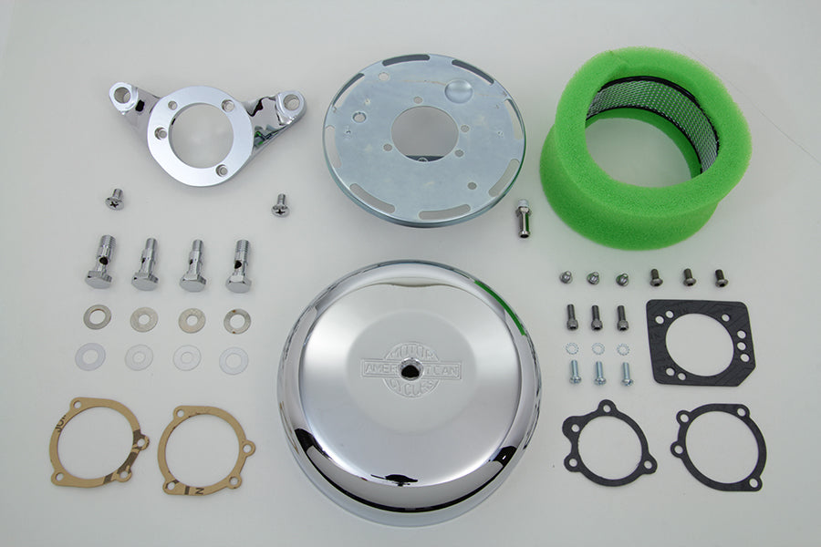 Chrome Wyatt Gatling Air Cleaner Assembly 1993 / 2007 FXST 1993 / 2007 FXD