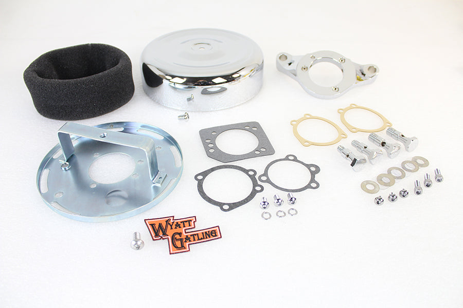 8 Round Air Cleaner Assembly Chrome 1993 / 2007 FLT 1993 / 2007 FXST