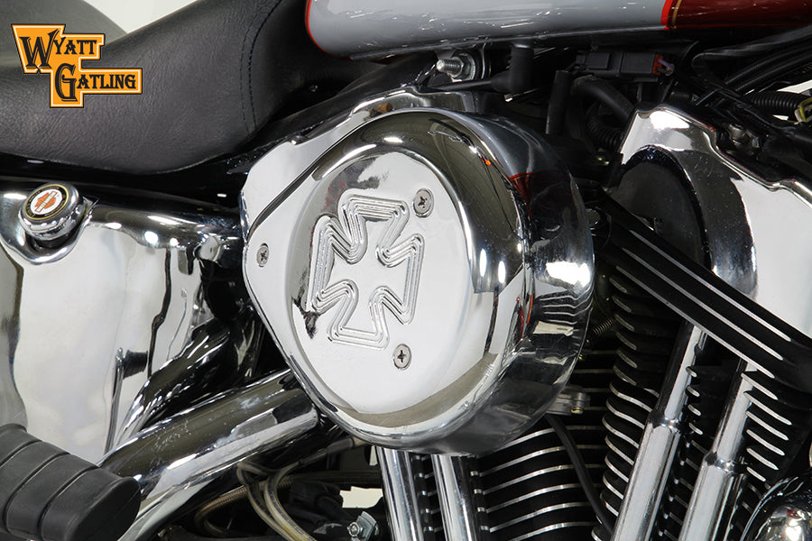Chrome Wyatt Gatling Air Cleaner Assembly 1991 / UP XL