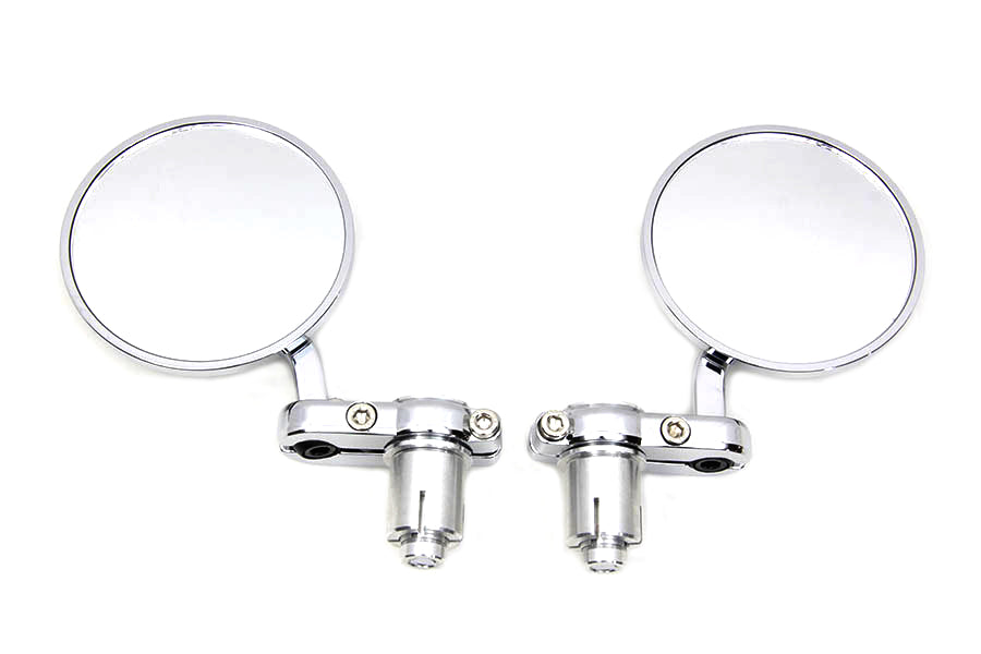 Cafe Style Mirror Set Chrome 0 /  Custom Application