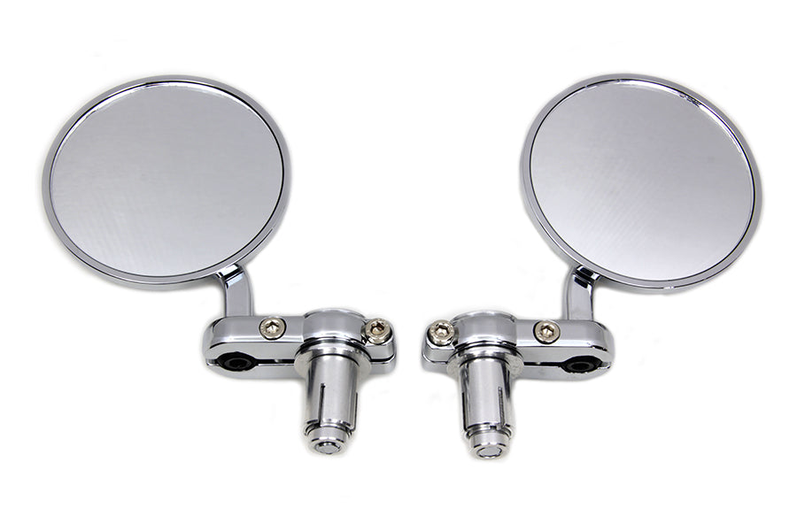 Cafe Style Mirror Set Chrome 0 /  Custom Application