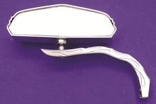 Load image into Gallery viewer, Chrome 5 Skull Mirror with Billet Worm Stem 1965 / UP All models for left or right side application
