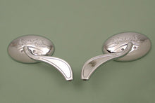 Load image into Gallery viewer, Oval Mirror Set Chrome 1965 / UP All models for left and right side application