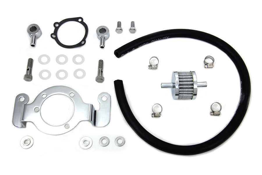 Crankcase Breather and Bracket Kit 1999 / 2015 FXST 1999 / 2015 FLST 1999 / 2007 FLT 1999 / 2017 FXD