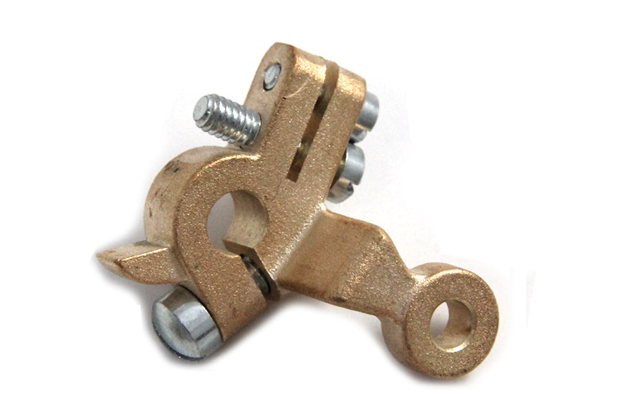 Brass Knucklehead Carburetor Throttle Lever 1940 / 1947 FL