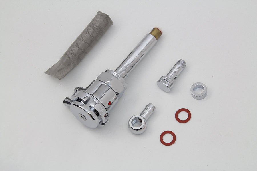 Sifton Chrome Petcock Notch with Angle Fitting 1975 / 1984 FL 1975 / 1984 FX 1984 / 1994 FXST 1986 / 1994 FLST 1975 / 1995 XL 1982 / 1994 FXR 1982 / 1994 FXR 1991 / 1994 FXD