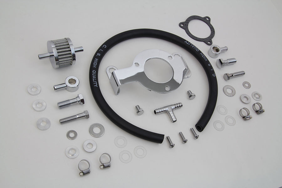 Crankcase Breather and Bracket Kit 2008 / UP FLT 2016 / 2017 FXST 2016 / 2017 FLST