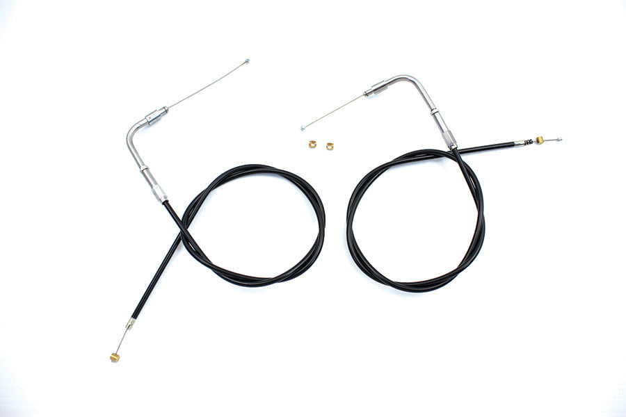 34.84 Black Throttle and Idle Cable Set 1996 / UP FXST 1996 / UP FLST 1996 / UP XL 1996 / 2017 FXD except FXDWG1996 / 2007 FLT