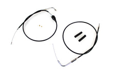 Load image into Gallery viewer, 43 Stainless Steel Throttle and Idle Cable Set Black Coat 2002 / 2007 FLH with cruise control