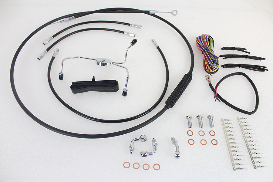 12 -14 Handlebar Cable and Brake Line Kit 2014 / 2015 FLHX with ABS2014 / 2015 FLHT with ABS2014 / 2015 FLHTC with ABS2014 / 2015 FLHTCU with ABS