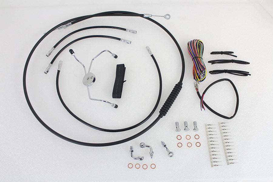 12 -14 Handlebar Cable and Brake Line Kit 2014 / 2015 FLHX without ABS2014 / 2015 FLHT without ABS2014 / 2015 FLHTC without ABS2014 / 2015 FLHTCU without ABS