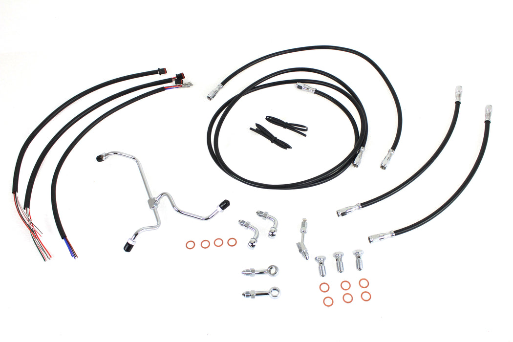 12 -14 Handlebar Cable and Brake Line Kit 2014 / 2015 FLHX without ABS2014 / 2015 FLHT without ABS2014 / 2015 FLHTC without ABS2014 / 2015 FLHTCU without ABS
