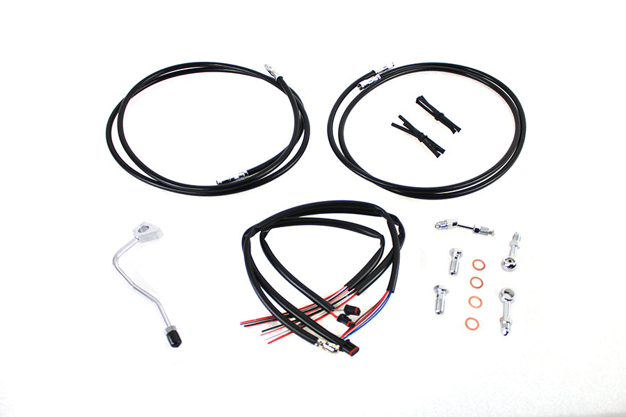 12 -14 Handlebar Cable and Brake Line Kit 2014 / 2015 FLHX with ABS2014 / 2015 FLHT with ABS2014 / 2015 FLHTC with ABS2014 / 2015 FLHTCU with ABS